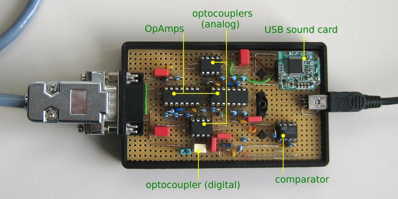 USB-Soundkarteninterface mit Optokoppler